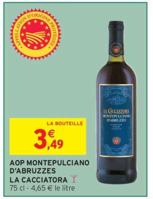 AOP MONTEPULCIANO D'ABRUZZES LA CACCIATORA