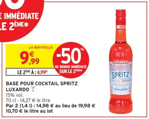 BASE POUR COCKTAIL SPRITZ LUXARDO