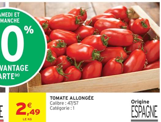 TOMATE ALLONGÉE