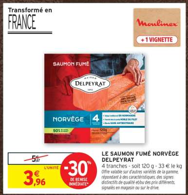 LE SAUMON FUMÉ NORVÈGE "DELPEYRAT"