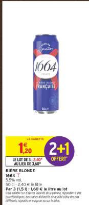 Bière Blonde 1664