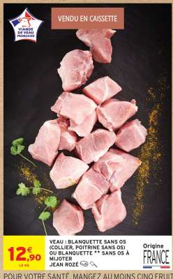 Veau : Blanquette*** Sans Os