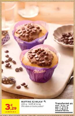 MUFFINS X2 MILKA