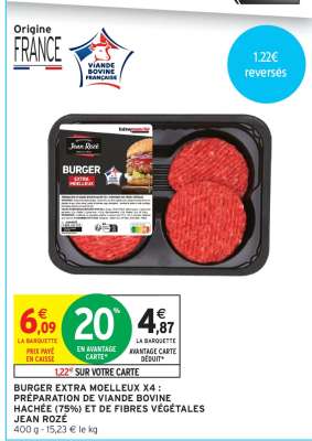 BURGER EXTRA MOELLEUX X4