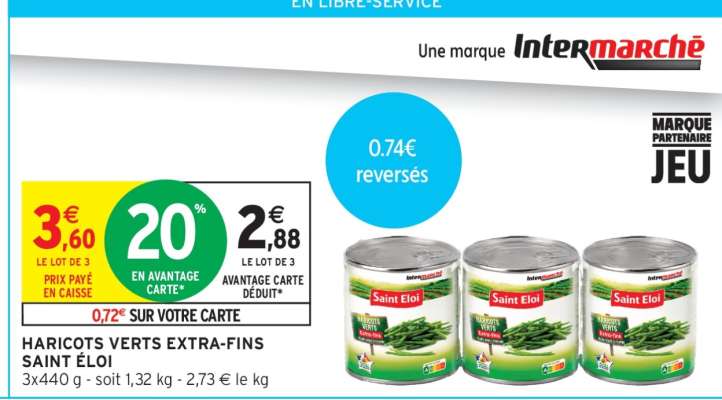 HARICOTS VERTS EXTRA-FINS SAINT ÉLOI