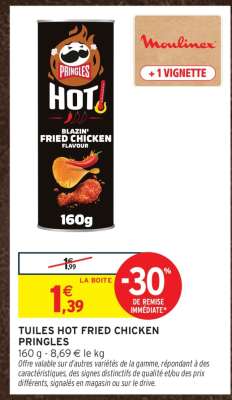 TUILES HOT FRIED CHICKEN PRINGLES