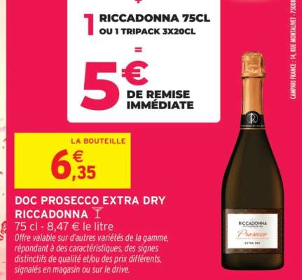 DOC PROSECCO EXTRA DRY RICCADONNA