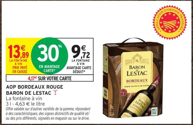 AOP Bordeaux Rouge 'Baron de Lestac'