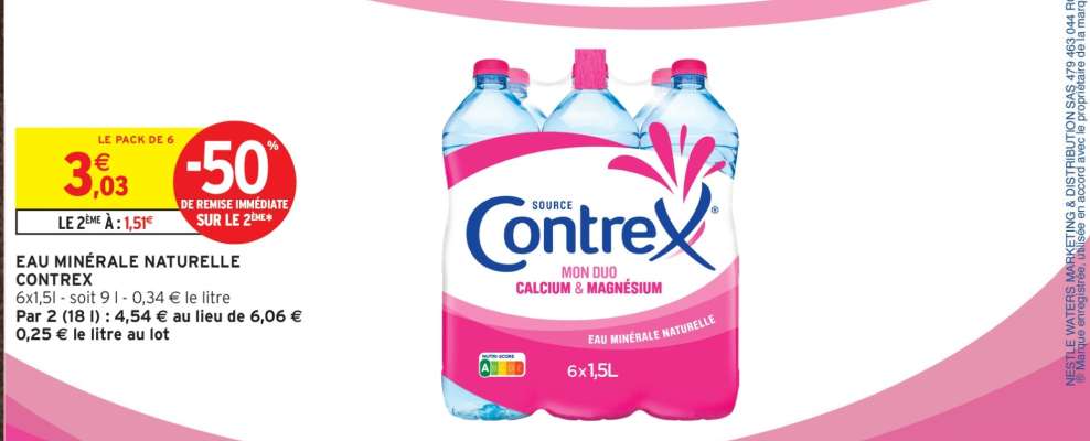 Eau Minérale Naturelle Contrex