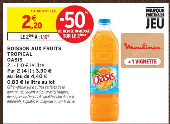 BOISSON AUX FRUITS TROPICAL “OASIS”