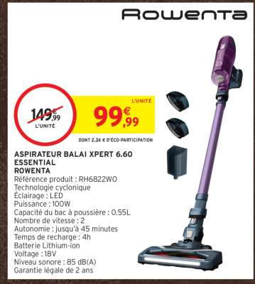 Aspirateur Balai Xpert 6.60 Essential