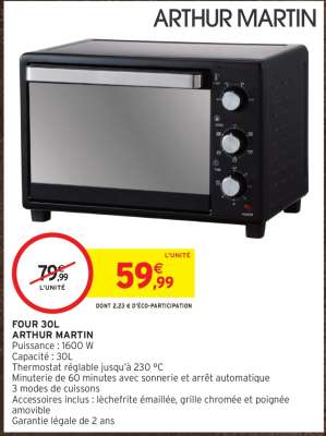 Four 30L Arthur Martin