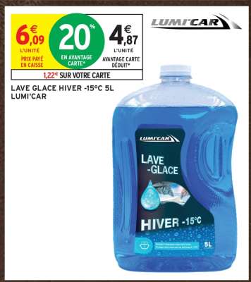 LAVE GLACE HIVER -15°C 5L LUMI'CAR