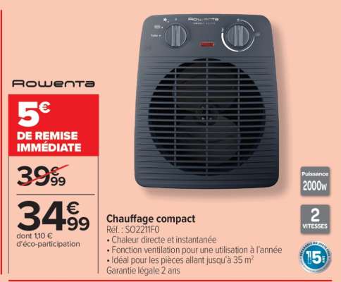 Rowenta Chauffage compact