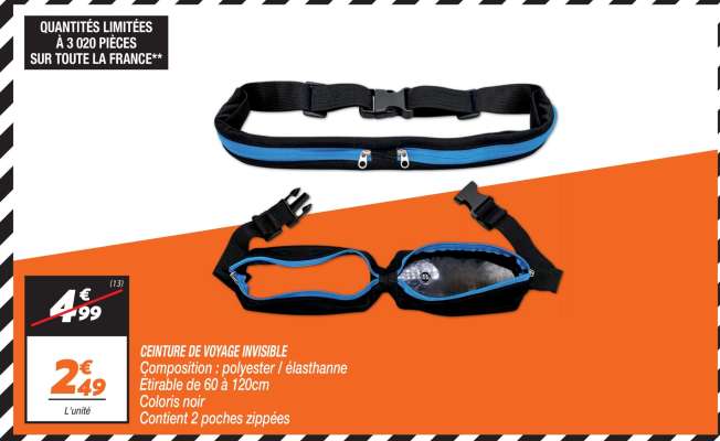 CEINTURE DE VOYAGE INVISIBLE