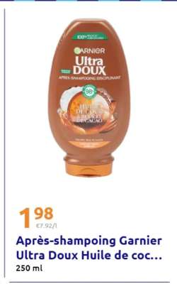 Après-shampoing Garnier Ultra Doux Huile de coc...