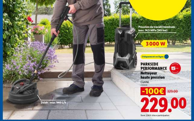 PARKSIDE PERFORMANCE Nettoyeur haute pression