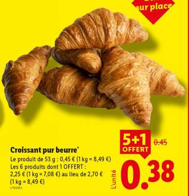 Croissant pur beurre