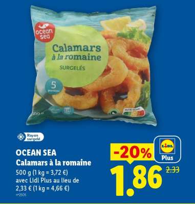 OCEAN SEA Calamars à la romaine