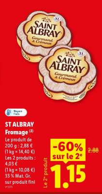 ST ALBRAY Fromage