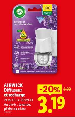 AIRWICK Diffuseur et recharge