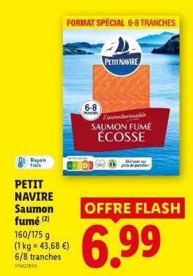 PETIT NAVIRE Saumon fumé