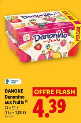 DANONE Danonino aux fruits