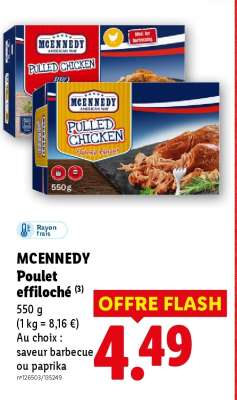 MCENNEDY Poulet effiloché
