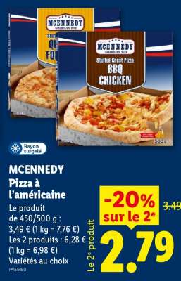 MCENNEDY Pizza à l'américaine