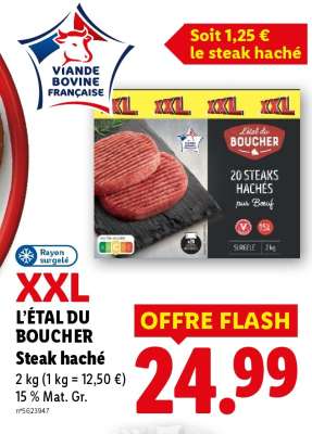 L'ÉTAL DU BOUCHER Steak haché