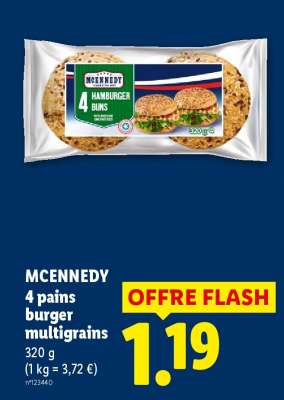 MCENNEDY 4 pains burger multigrains