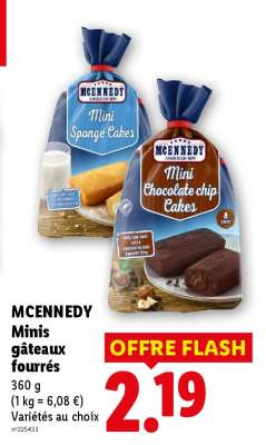 MCENNEDY Minis gâteaux fourrés