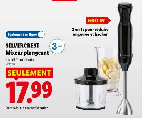 Silvercrest Mixeur plongeant