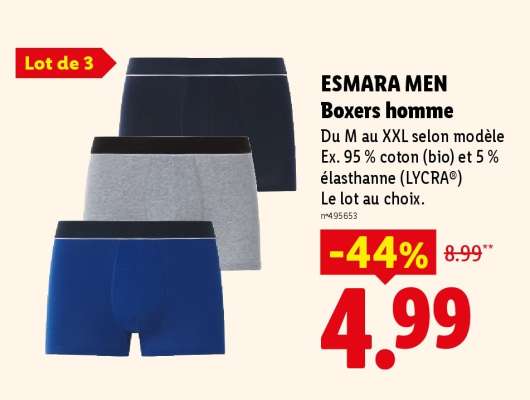 ESMARA MEN Boxers homme