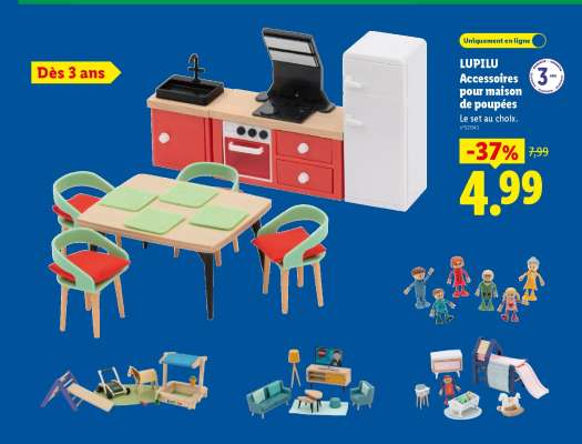 LUPILU Accessoires pour maison de poupées