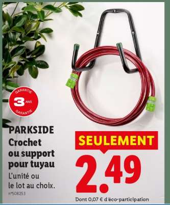 PARKSIDE Crochet ou support pour tuyau