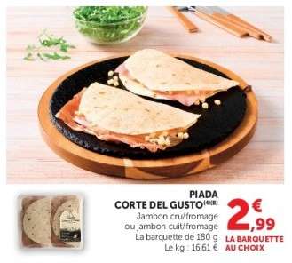 PIADA CORTE DEL GUSTO