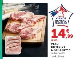 VEAU : COTE A GRILLER