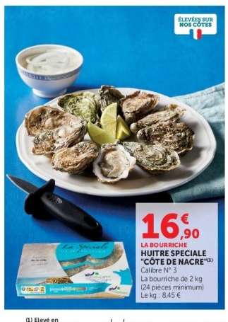 LA BOURRICHE HUITRE SPECIALE "CÔTE DE NACRE"