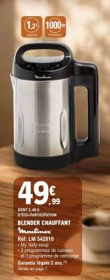 Blender Chauffant Moulinex