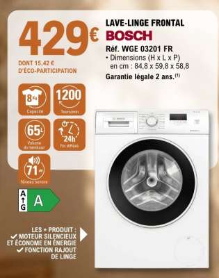 Lave Linge Frontal Bosch
