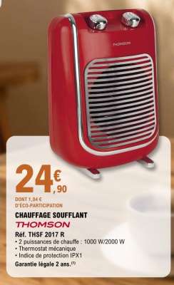 CHAUFFAGE SOUFFLANT THOMSON