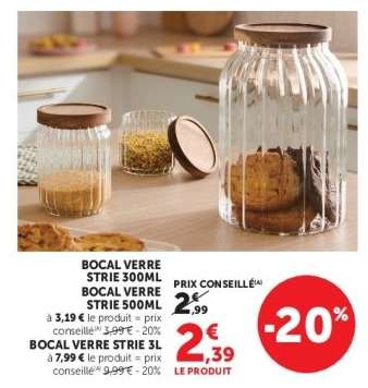 BOCAL VERRE STRIÉ 300ML