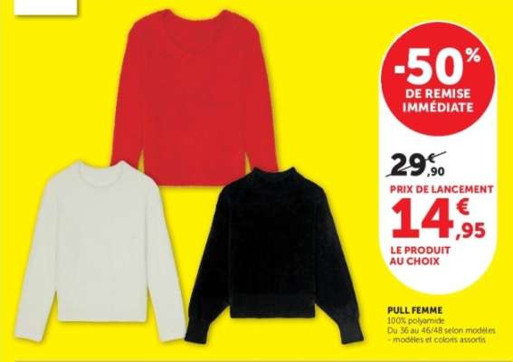 Pull femme