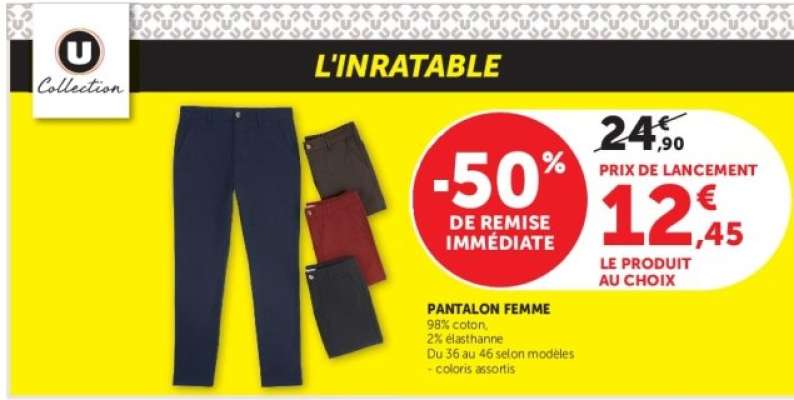 Pantalon femme
