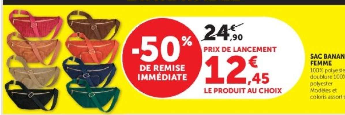 SAC BANANE FEMME