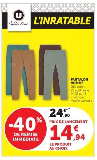 Pantalon homme