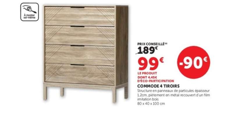 Commode 4 Tiroirs