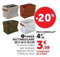 PANIER RECTANGULAIRE