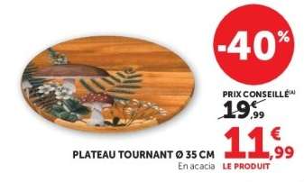PLATEAU TOURNANT Ø 35 CM